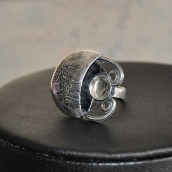 СРЕБЪРЕН ПРЪСТЕН, РЪЧНА ИЗРАБОТКА